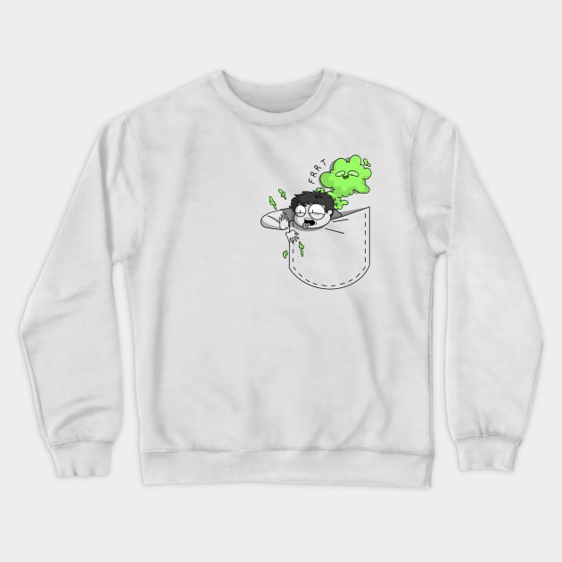 fart pocket Crewneck Sweatshirt by AnnaOtake